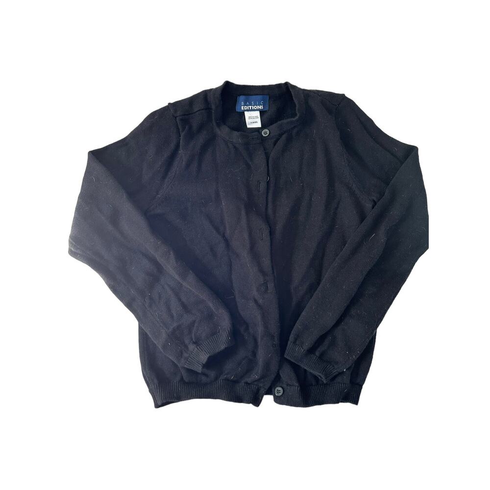 Basic Edition Black Cardigan sweater size 6